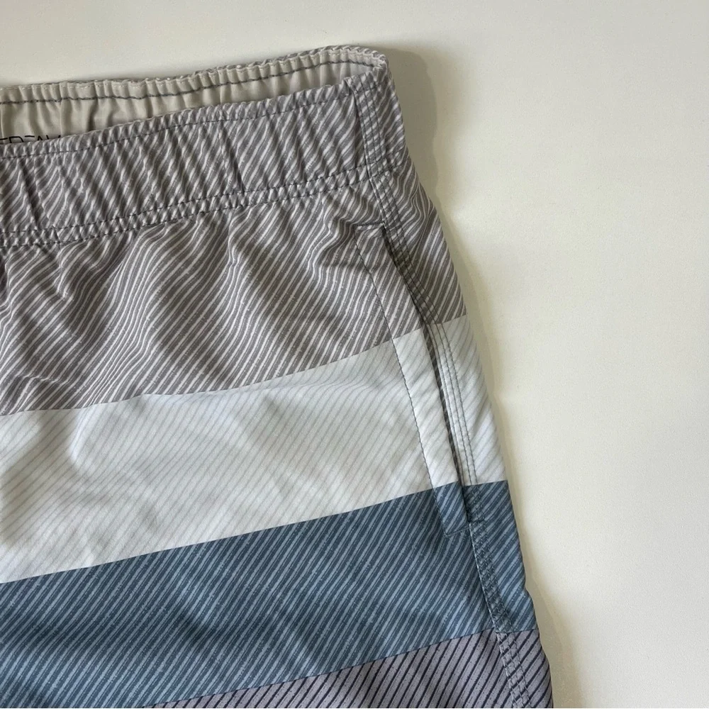 O’Neill Hyperfreak Swim Trunks Gray Blue Size Large